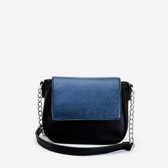 silver glitter shoulder bag