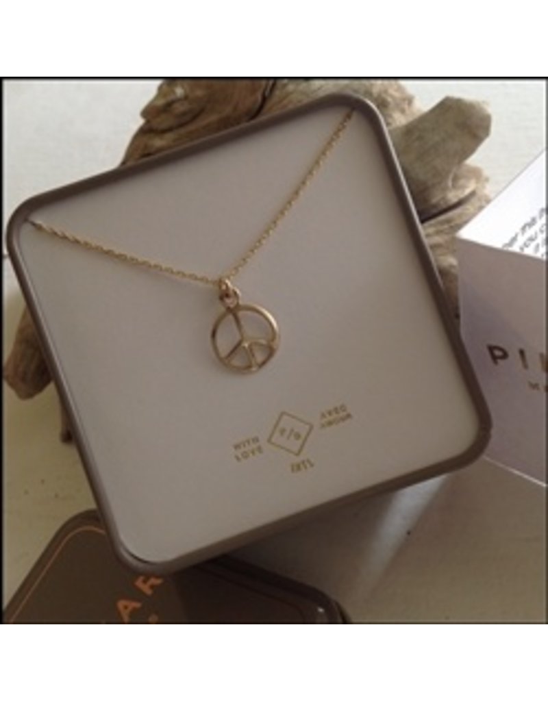 PIKA & BEAR ONE LOVE VERMEIL GOLD FILLED NECKLACE