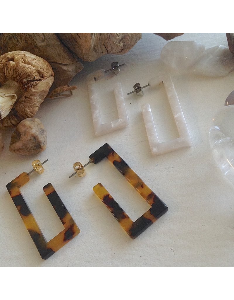 PIKA & BEAR MOD ACETATE TANGO EARRINGS