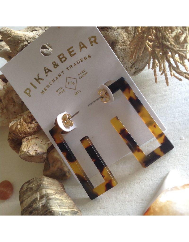 PIKA & BEAR MOD ACETATE TANGO EARRINGS