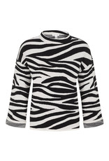 TRIBAL ZEBRA PRINT LIGHT SWEATER