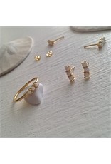 PIKA & BEAR THREE SISTERS OPAL STUD EARRINGS