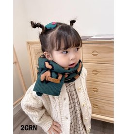 KIDS HEART PATTERED SCARF