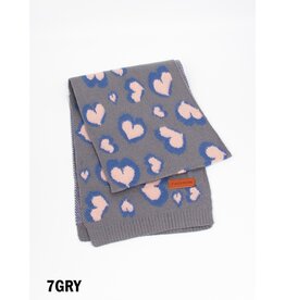 KIDS HEART PATTERED SCARF