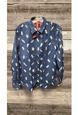 MENS L/S BEER BUTTON SHIRT