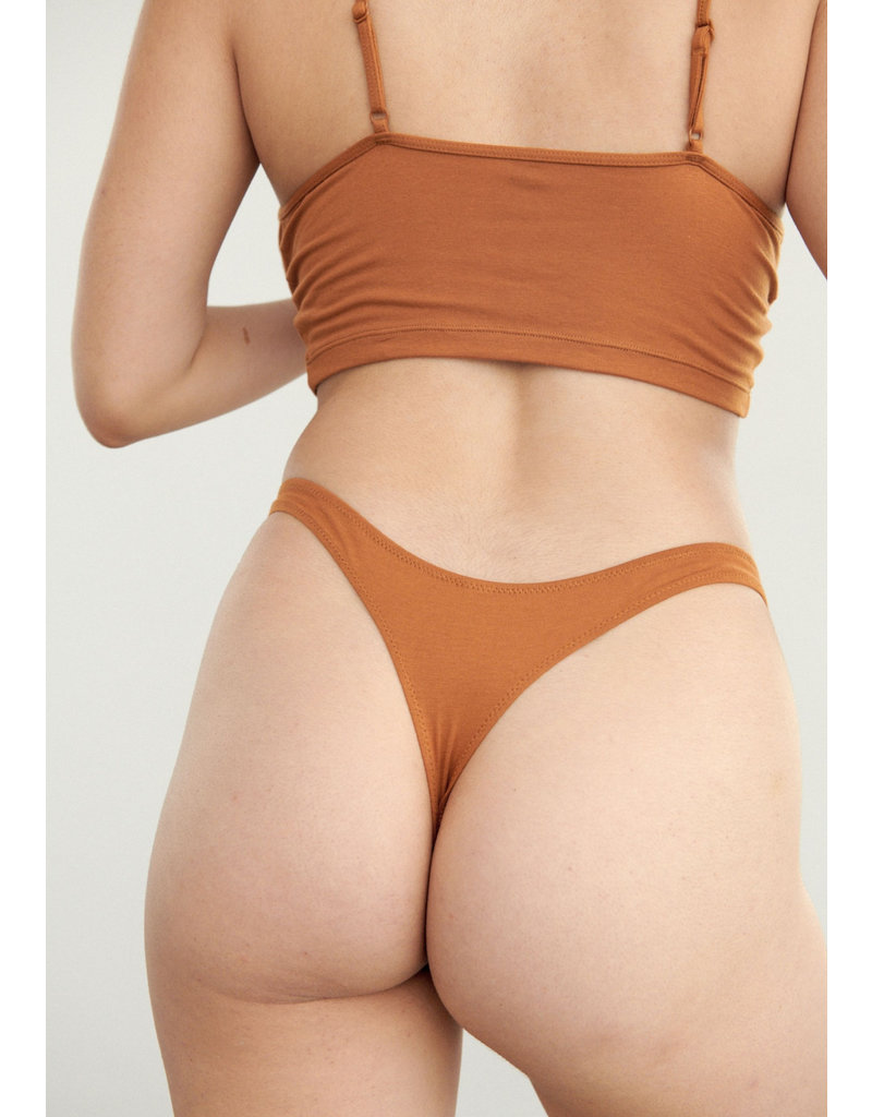 COTTON LOW RISE THONG