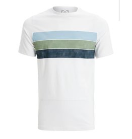 MENS STRIPED GRAPHIC TEE
