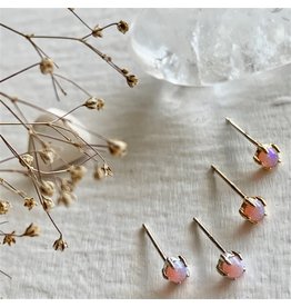 PIKA & BEAR TINY DANCER FIRE OPAL STUD EARRING