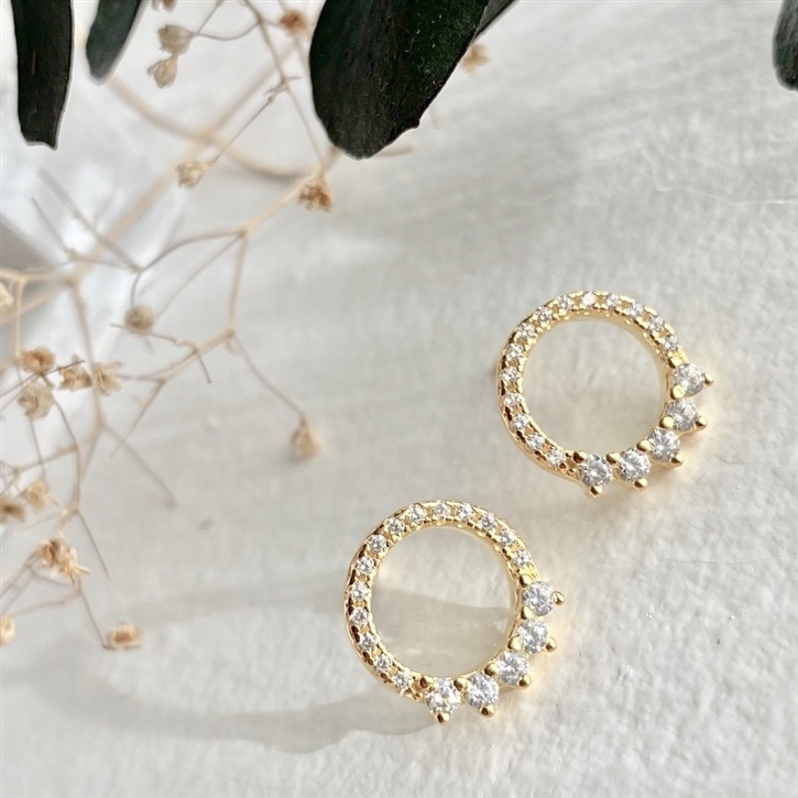 APOLLO WREATH STUD EARRING VERMEIL