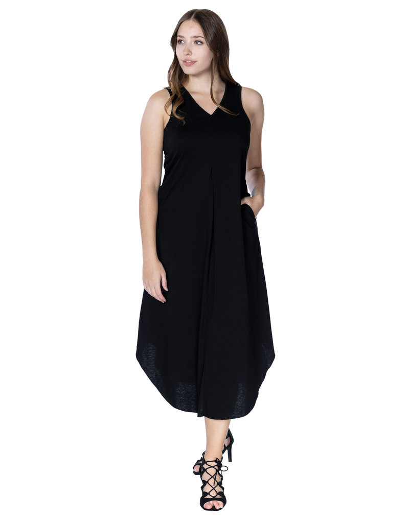 V neck t shop shirt dress with pockets
