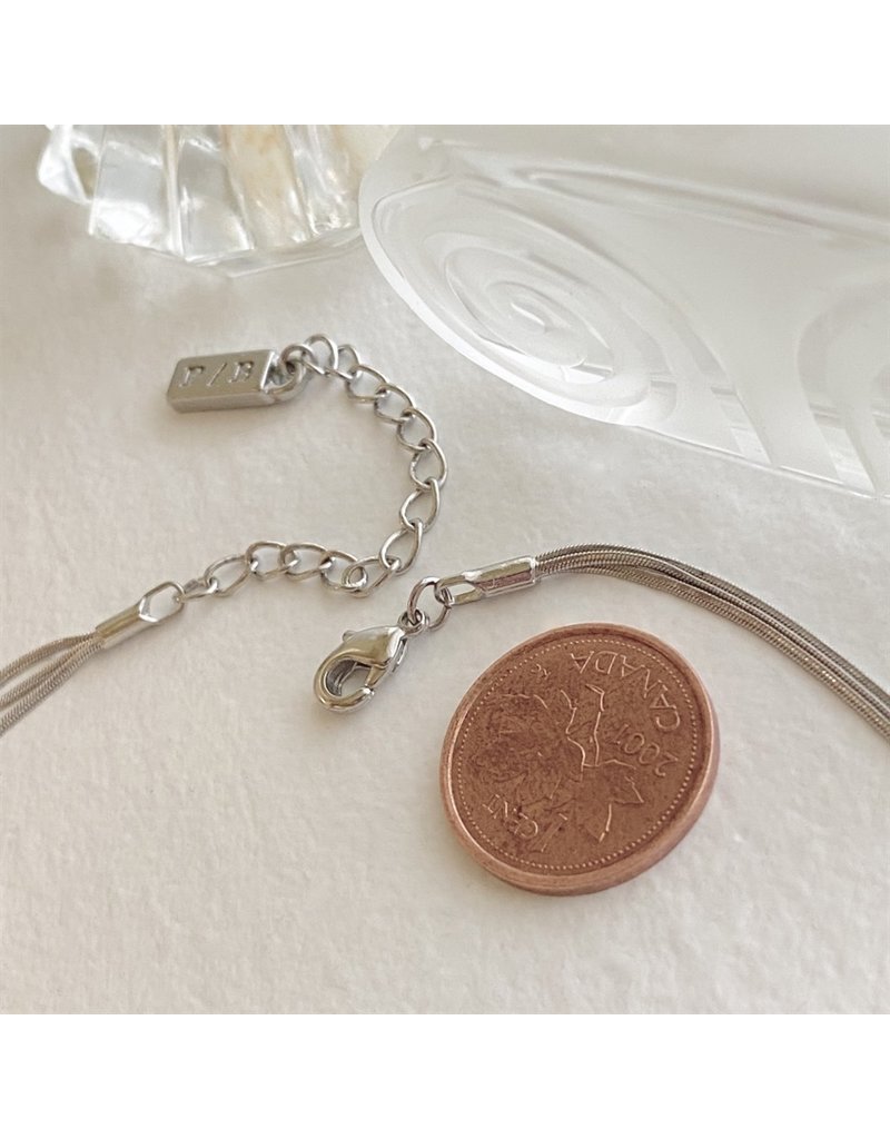 PIKA & BEAR ARIADNE TRIPLE LAYER TINY SNAKE CHAIN