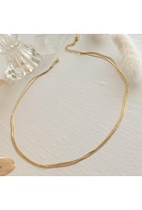 PIKA & BEAR ARIADNE TRIPLE LAYER TINY SNAKE CHAIN