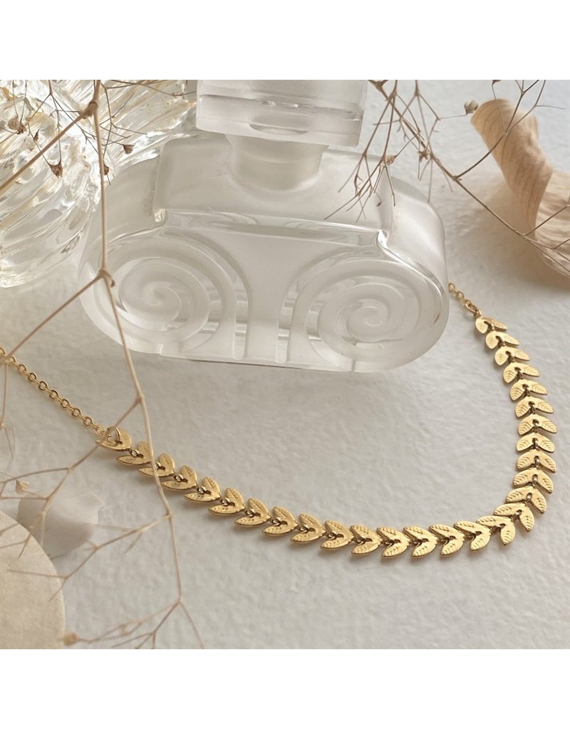 PIKA & BEAR LAUREL LEAF CHAIN NECKLACE