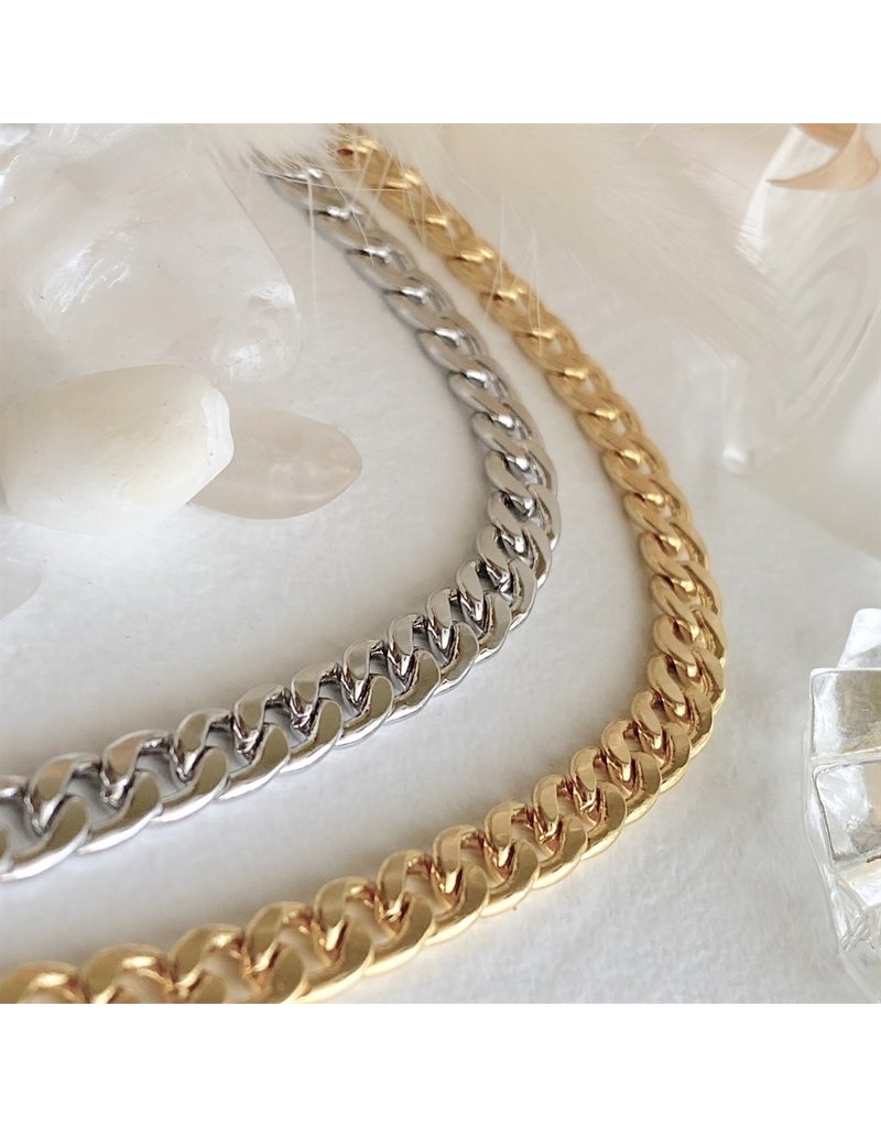 ONE CHAIN LARGE LINK NECKLACE