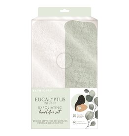 2PC EXFOLIATING TOWELS