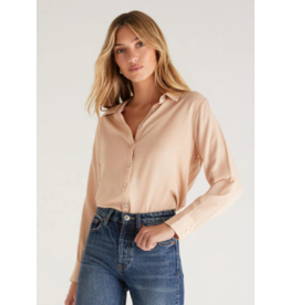 CHAMPAGNE CAMILLE CUPRO BLOUSE