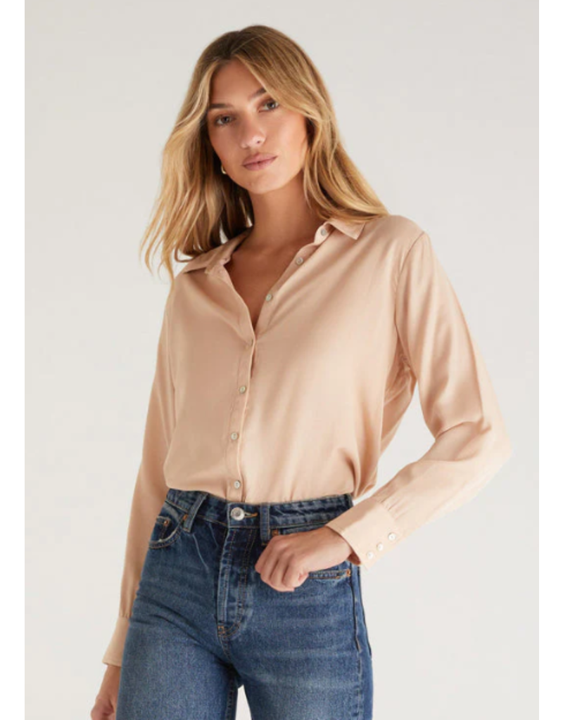 CHAMPAGNE CAMILLE CUPRO BLOUSE