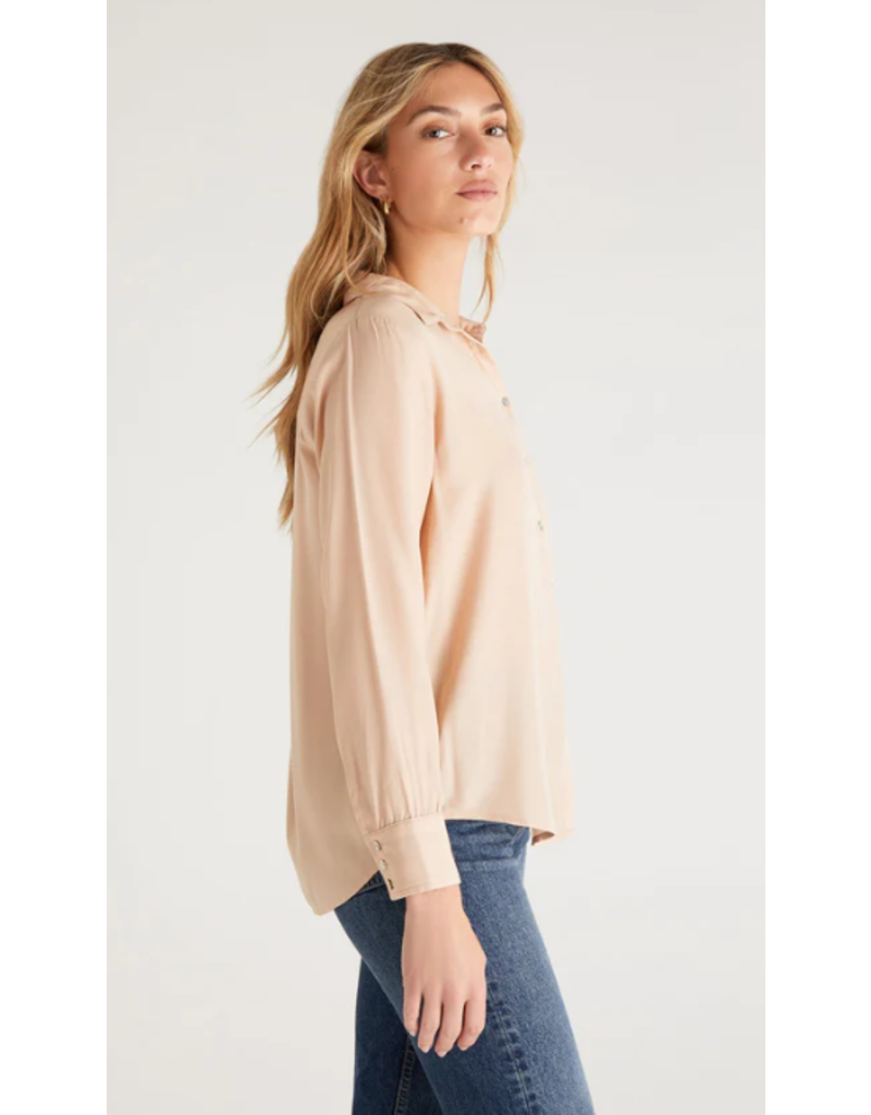 CHAMPAGNE CAMILLE CUPRO BLOUSE