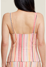 TRIBAL REVERSIBLE TANKINI TOP w/SIDE ROUCHING