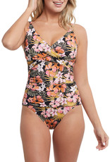 TRIBAL WRAP FRONT ONE PIECE SWIM SUIT