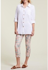 TRIBAL ROLLED L/S TUNIC w/SIDE SLITS