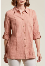 TRIBAL ROLLED L/S TUNIC w/SIDE SLITS