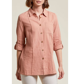 TRIBAL ROLLED L/S TUNIC w/SIDE SLITS