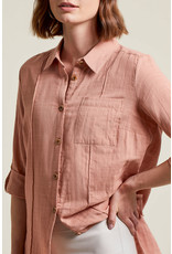 TRIBAL ROLLED L/S TUNIC w/SIDE SLITS