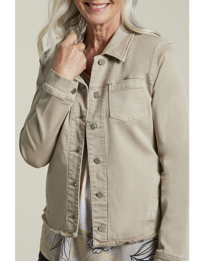 TRIBAL LIGHT WEIGHT BUTTON FRONT JACKET
