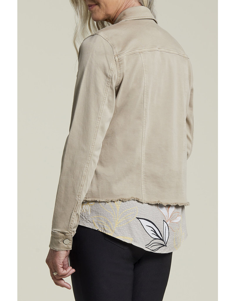 TRIBAL LIGHT WEIGHT BUTTON FRONT JACKET