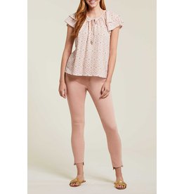 TRIBAL CAP SLV PEASANT TOP - COTTON