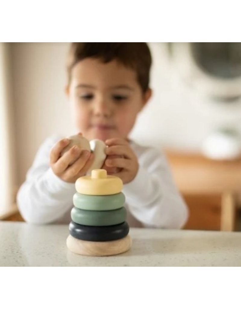 NOUKA WOOD AND SILICONE STACKER