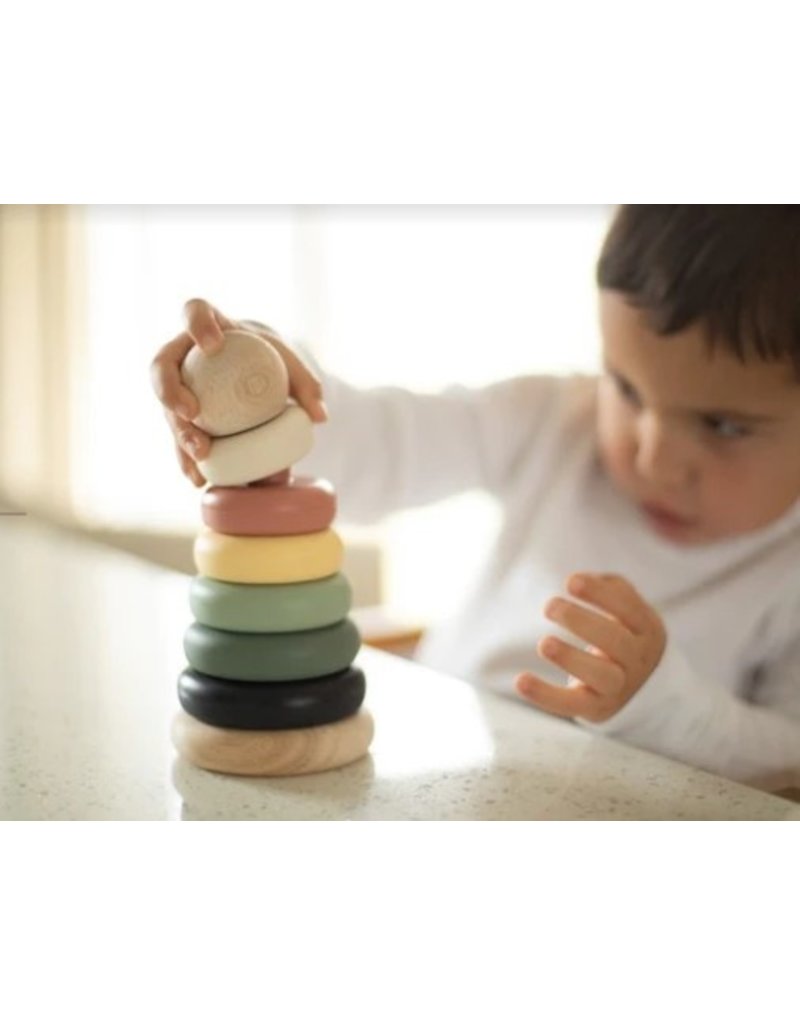 NOUKA WOOD AND SILICONE STACKER