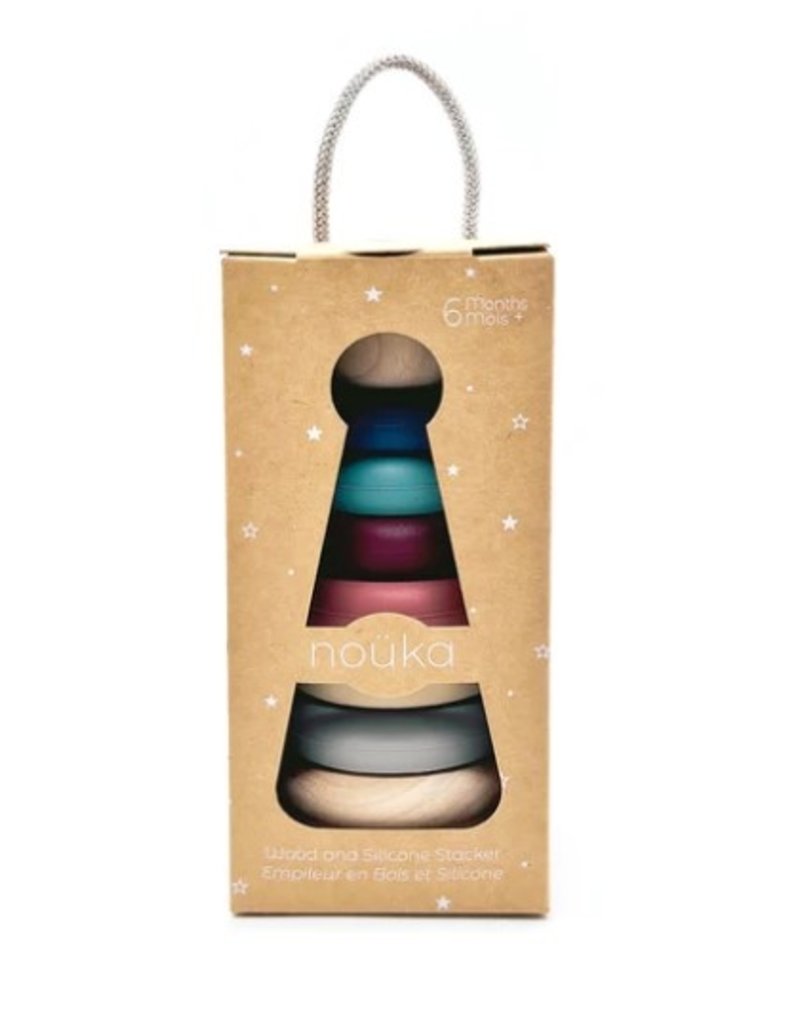 NOUKA WOOD AND SILICONE STACKER