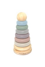 NOUKA WOOD AND SILICONE STACKER