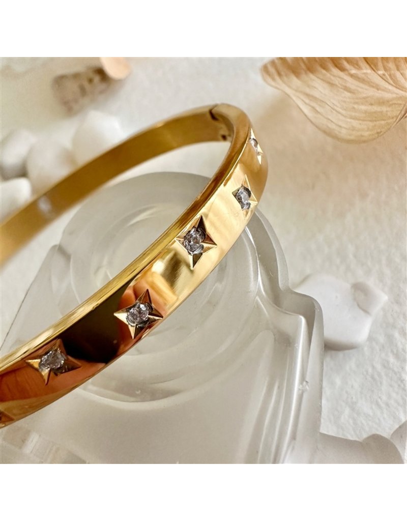 PIKA & BEAR LASCAUX ZIRCON STAR BANGLE