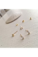 PIKA & BEAR CARROLL BAGUETTE STUD EARRINGS