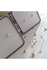 PIKA & BEAR CARROLL BAGUETTE STUD EARRINGS