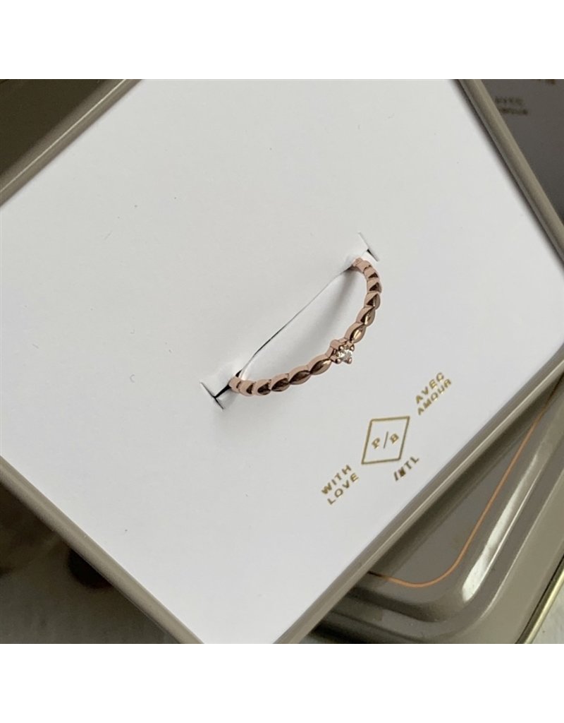 PIKA & BEAR GLEIPNIR ROSE GOLD TWIST RING
