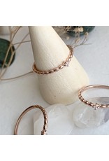 PIKA & BEAR GLEIPNIR ROSE GOLD TWIST RING