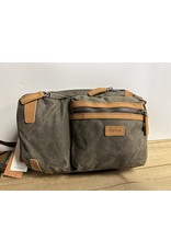 WAXED CANVAS MF BAG w/LEATHER TRIM