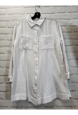 COTTON OVERSIZED BUTTON UP TOP