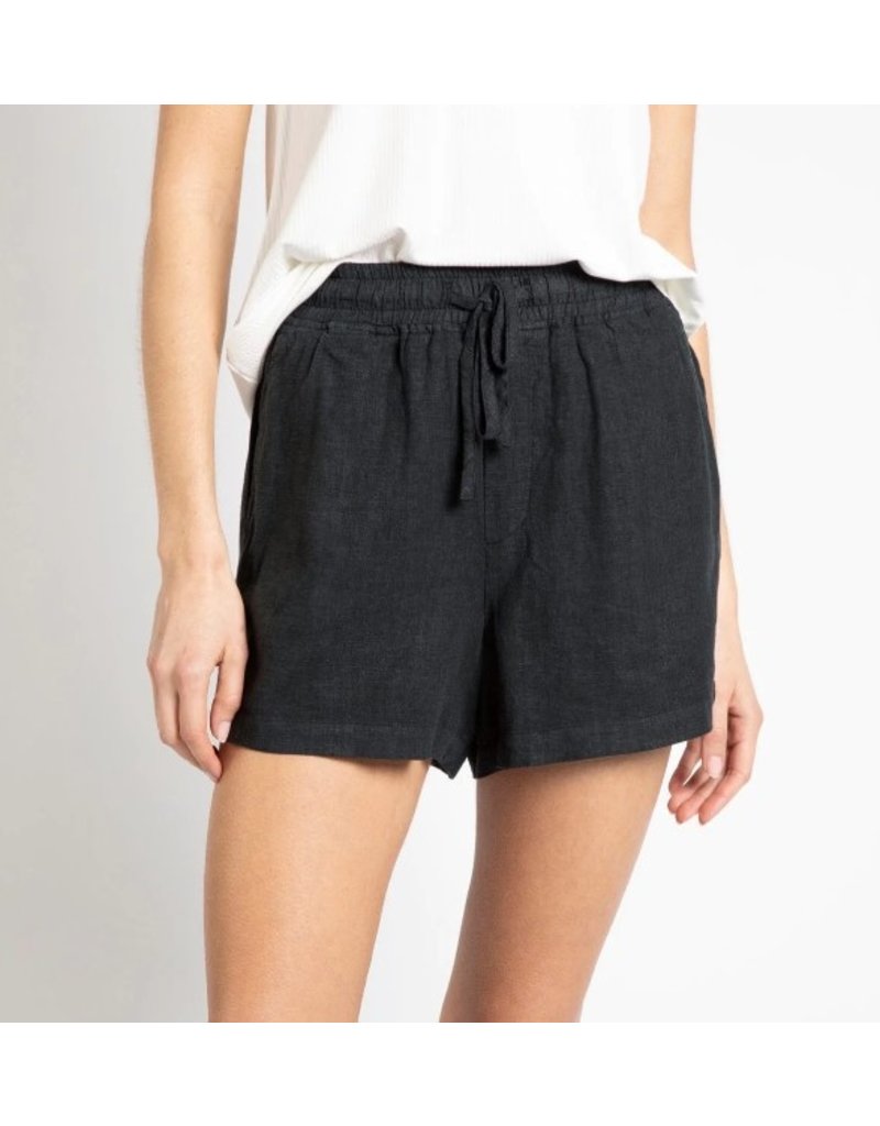 Black elastic shorts deals