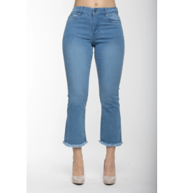 ANGELA FRAYED BOTTOM JEAN