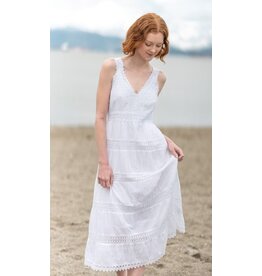 LONG WHITE COTTON DRESS