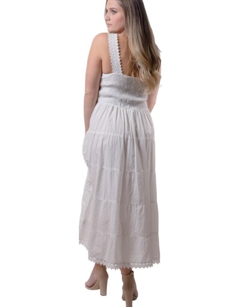 LONG WHITE COTTON DRESS