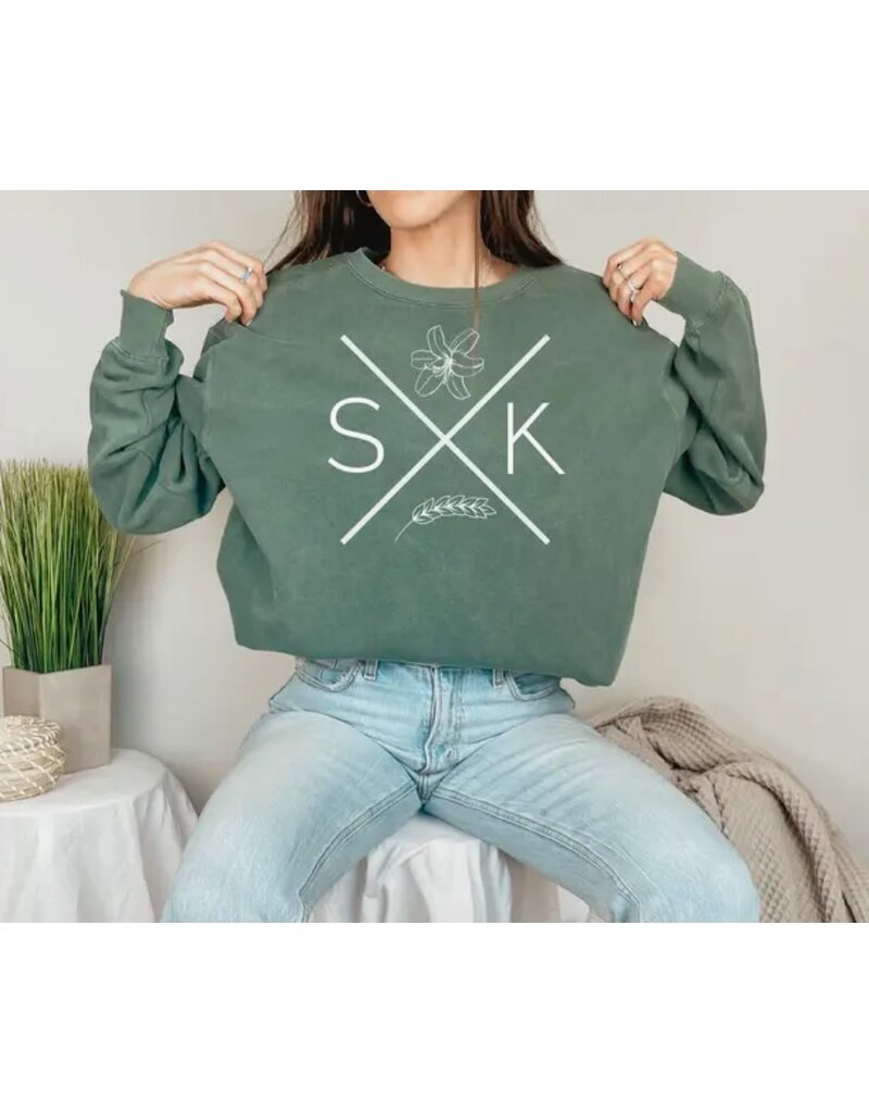 DIYxe  PREMIUM SK X GREEN SWEATSHIRT