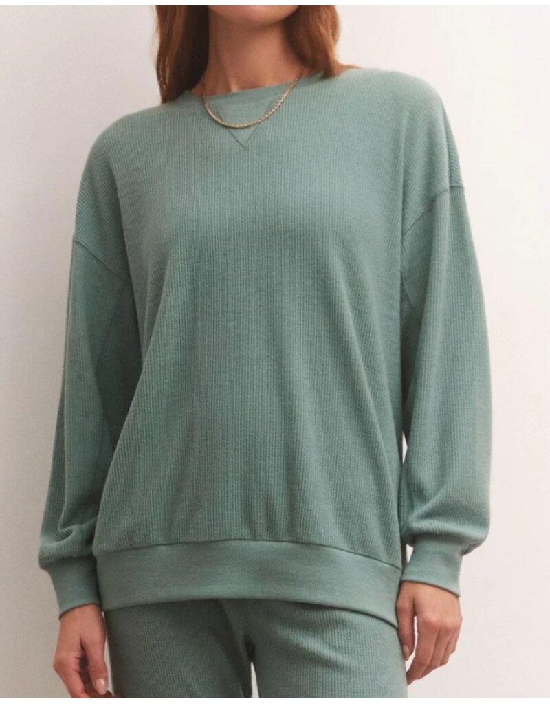 Z SUPPLY COZY DAYS THERMAL SWEATSHIRT