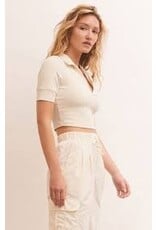 Z SUPPLY DEUCE SANDSTONE  POLO TOP