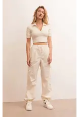 Z SUPPLY DEUCE SANDSTONE  POLO TOP